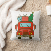 Coussin Père Noël vue de devant Joyeux Noël (Couverture)