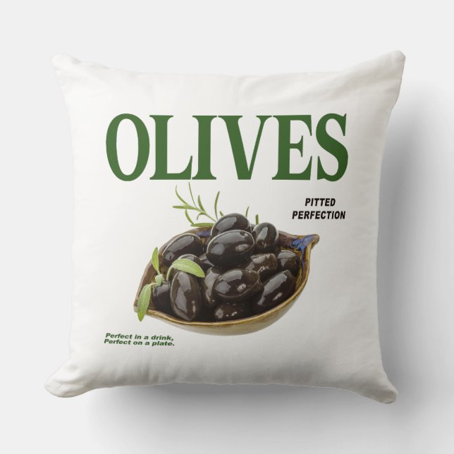 Coussin Perfection des olives dressées (Recto)