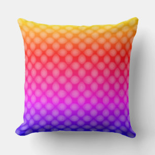 Coussin Perles arc-en-ciel