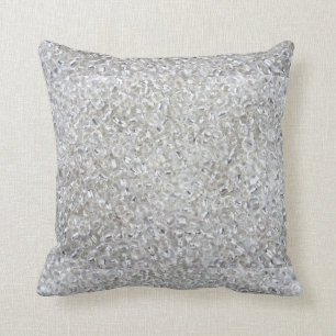 Coussin Perles argentées de graine de Rocaille