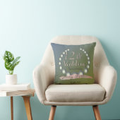 Coussin Perles du 12e anniversaire du Mariage (Chaise)