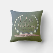 Coussin Perles du 12e anniversaire du Mariage (Verso)