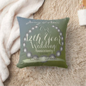 Coussin Perles du 12e anniversaire du Mariage (Couverture)