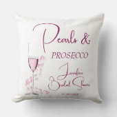 Coussin Perles et Prosecco Élégante douche de mariée moder (Recto)