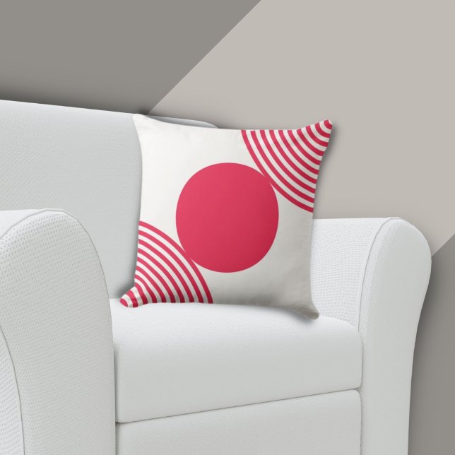 Coussin Perles Motif en rose et blanc - Jeter l'oreiller (Créateur téléchargé)