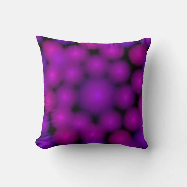 Coussin Perles violettes à distance (Recto)