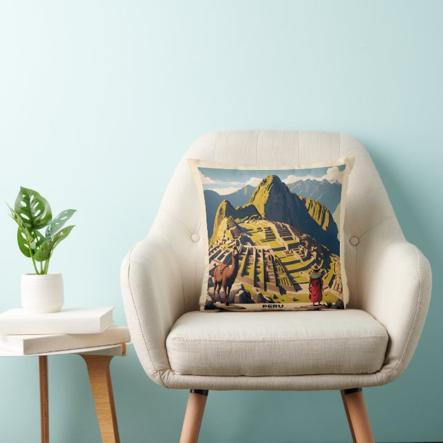 Coussin Pérou Machu Picchu (Chaise)