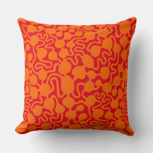 Coussin Perpetual Ant Farm v2 - Orange et Rouge