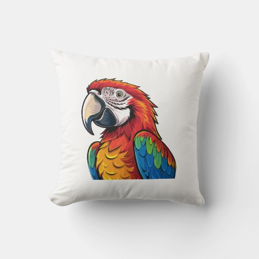 Coussin Perroquet ara (Recto)