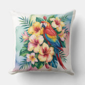 Coussin Perroquet exotique (Recto)