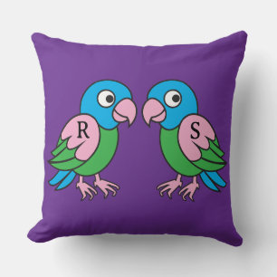 Coussin Perroquet jumeaux
