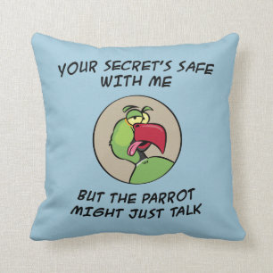 Coussin Perroquet parlant de Ringneck d'Indien