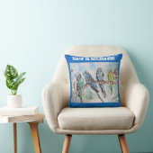 Coussin Perroquet Perruche Budgie Fabriqué à Melbourne (Chaise)