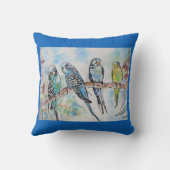 Coussin Perroquet Perruche Budgie Fabriqué à Melbourne (Verso)