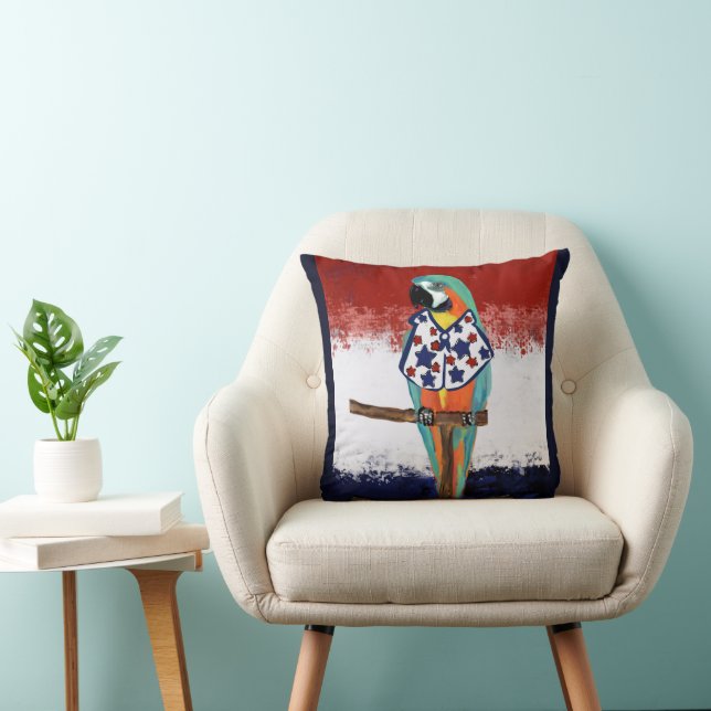COUSSIN PERROQUETS DE FÊTE (Chaise)