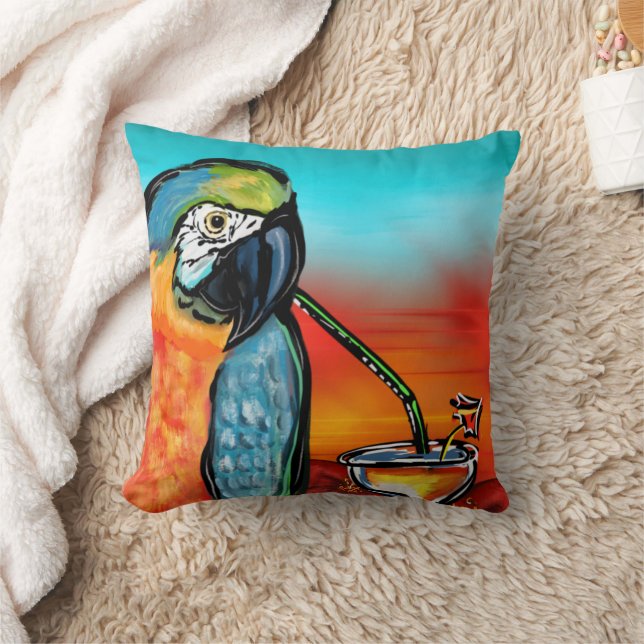 Coussin Perroquets de fête (Couverture)