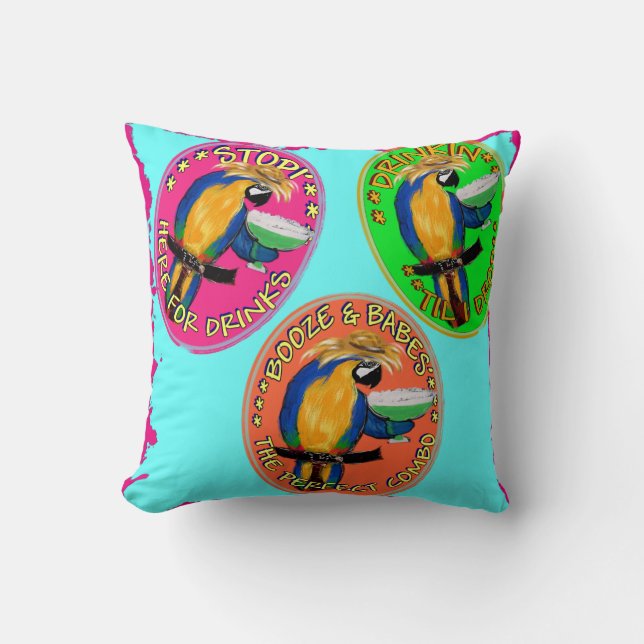 COUSSIN PERROQUETS SAOULS (Recto)