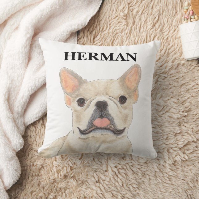 Coussin Personalisé Fawn Tan Frenchie French Bulldog (Couverture)