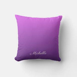 Coussin Personalisé violet ombre