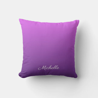 Coussin Personalisé violet ombre