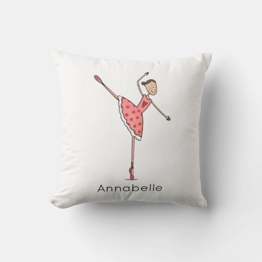 Coussin Personalised Ballerina Ballet Dancer (Recto)