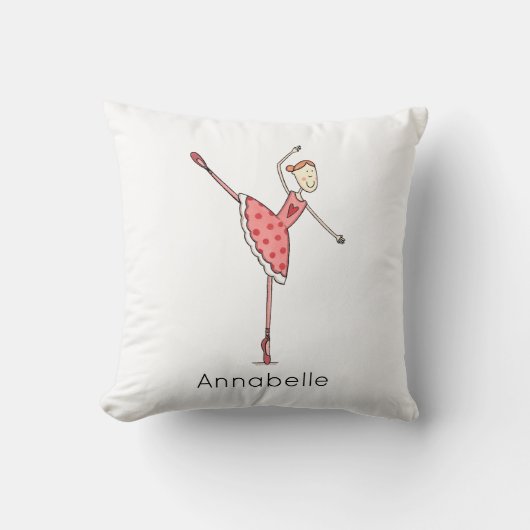 Coussin Personalised Ballerina Ballet Dancer (Recto)