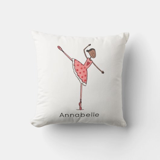 Coussin Personalised Ballerina Ballet Dancer (Recto)