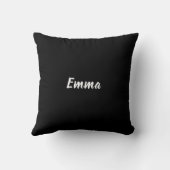 Coussin Personalised Custom Name Abstract Line Art (Verso)