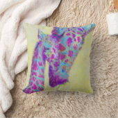 coussin personalizable de girafes violettes (Couverture)