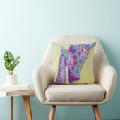 coussin personalizable de girafes violettes (Chaise)
