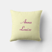 coussin personalizable de girafes violettes (Verso)