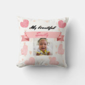 Coussin Personalize with your baby's name and picture. (Recto)