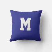 Coussin Personalized Alphabet  Throw Pillow (Verso)
