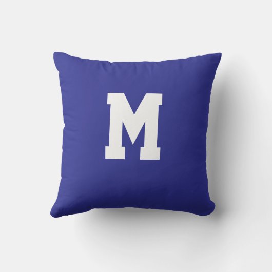Coussin Personalized Alphabet  Throw Pillow (Verso)