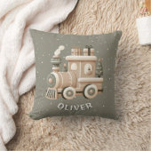 Coussin Personalized Christmas Train for Kids (Couverture)