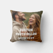 Coussin Personalized Couple Photo Pillow – Custom Romantic (Recto)