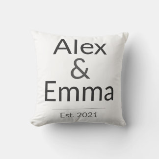 Coussin Personalized Couples Mug – Custom Names & Year Gif