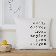 Personalized Family Names Custom Typewriter Font