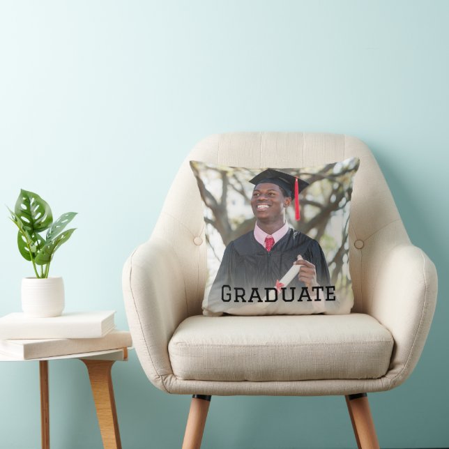 Coussin Personalized Graduation Photo Keepsake Memory Gift (Chaise)