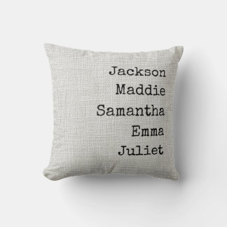 Coussin Personalized Grandma & Mom Throw Pillow Custom