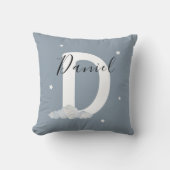 Coussin Personalized Initial Name Nursery Throw Pillow (Recto)