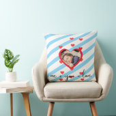 Coussin Personalized Kid Photo – Me + You = Love (Chaise)