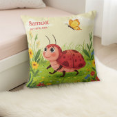 Coussin Personalized Ladybug Pillow – Baby Name