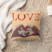 Coussin Personalized LOVE Acronym Photo (Couverture)