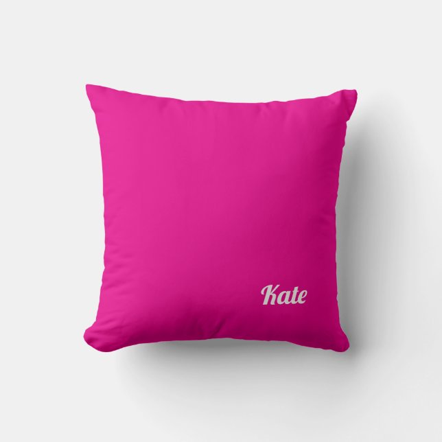 Coussin Personalized Modern Elegant Typography Name  (Recto)