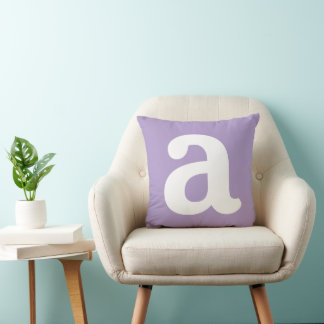Coussin Personalized Name Initial Stylish Modern Minimal 