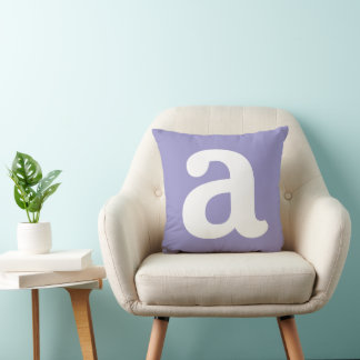 Coussin Personalized Name Initial Stylish Modern Minimal 