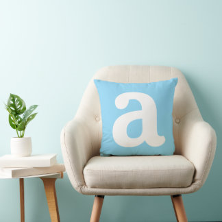 Coussin Personalized Name Initial Stylish Modern Minimal 