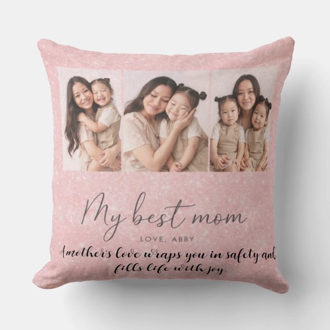Coussin Personalized Photo Mom (Recto)