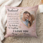Coussin Personalized Romantic Gift for Husband Love Messag (Couverture)